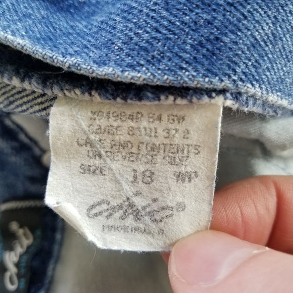 Vintage 80s Chic High Waist Mom Jeans Plus Size 18 Petite - Picture 3 of 4